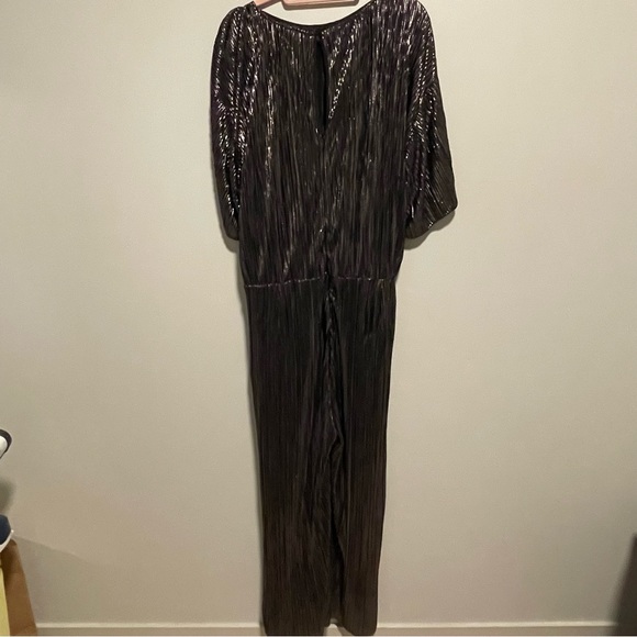 NWT Smash + Tess Tasia Jumpsuit in Black Metallic - Picture 3 of 11